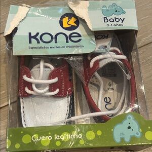Red and White Baby Shoes